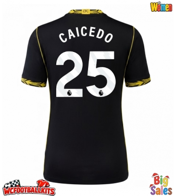 Chelsea Moises Caicedo #25 Replica Away Stadium Shirt for Women 2026-27 Short Sleeve